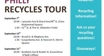 Philly Recycles Tour Kicks Off 9/7