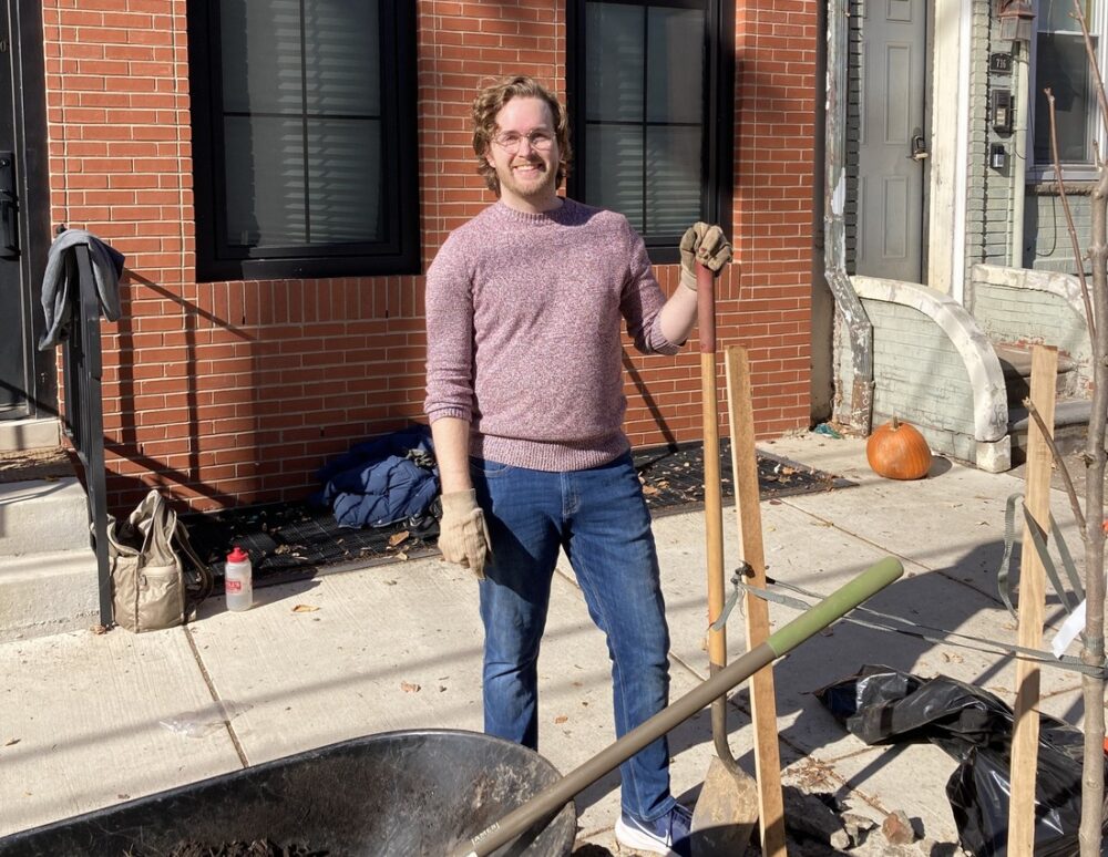 How Louis Bartholomew supports greening efforts in Queen Village