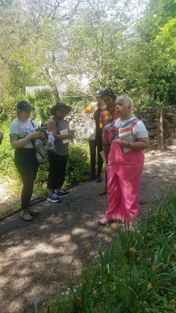 Lady Danni giving a tour